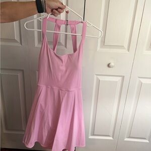 HALARA Pink Backless Dress